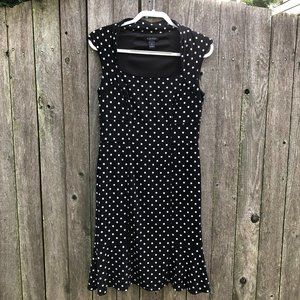 White House Black Market polka dot dress